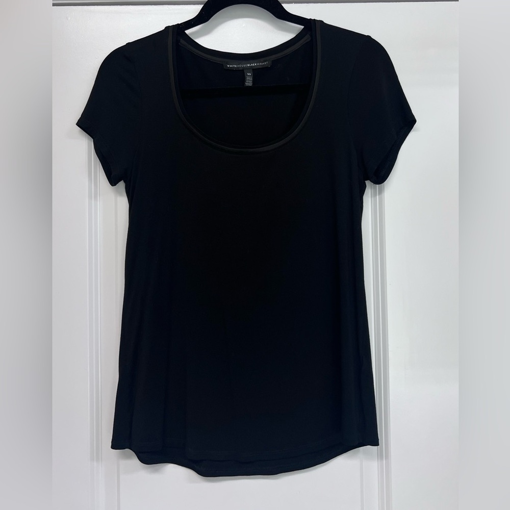 White House Black Market Classic Black Tee